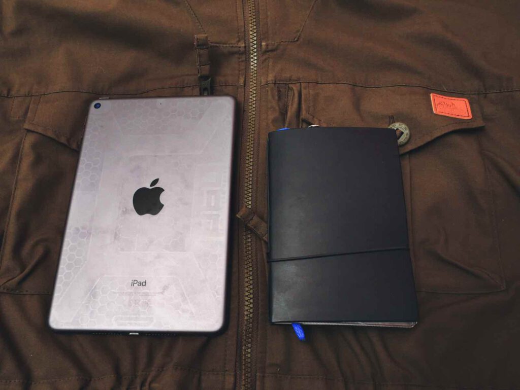 iPad mini 5 vs. X17 Notizbuch