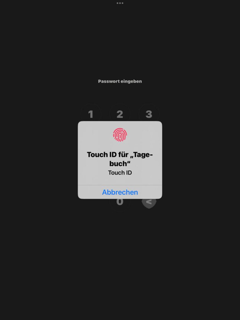 Schutz durch Touch-ID
